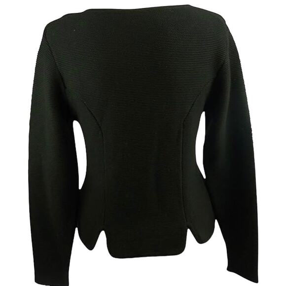 NEW Country-Line Trachtenmode Austrian Dark Gray Cardigan Sweater US 6 EU 42 - Picture 3 of 12